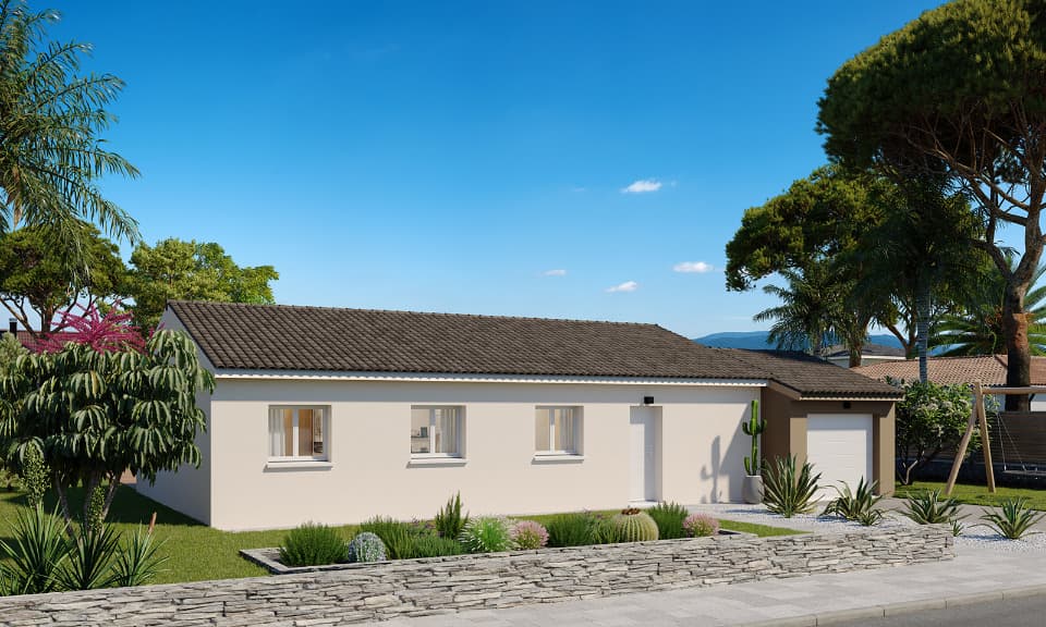 Maison neuve - Terrain à bâtir Saint-Mamert-du-Gard (30730) à Saint-Mamert-du-Gard (30), prix 285 000 €