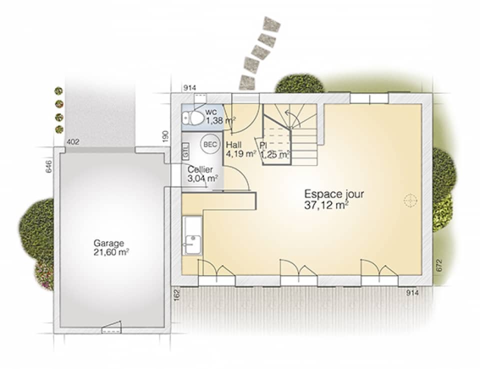 Maison neuve - Terrain à bâtir Langlade (30980) à Langlade, prix 422 500 €