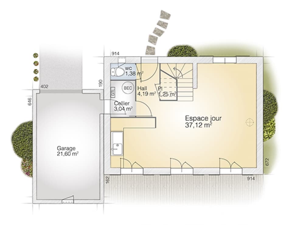 Maison neuve - Terrain à bâtir Langlade (30980) à Langlade (30), prix 422 500 €