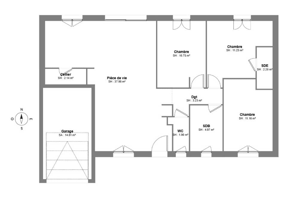 Maison neuve - Terrain à bâtir Domazan (30390) à Domazan (30), prix 285 500 €
