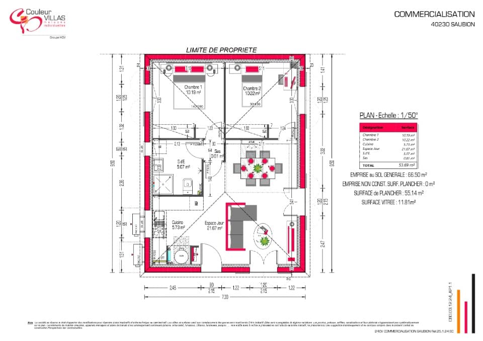 Maison neuve - Terrain à bâtir Biganos (33380) à Biganos (33), prix 256 500 €