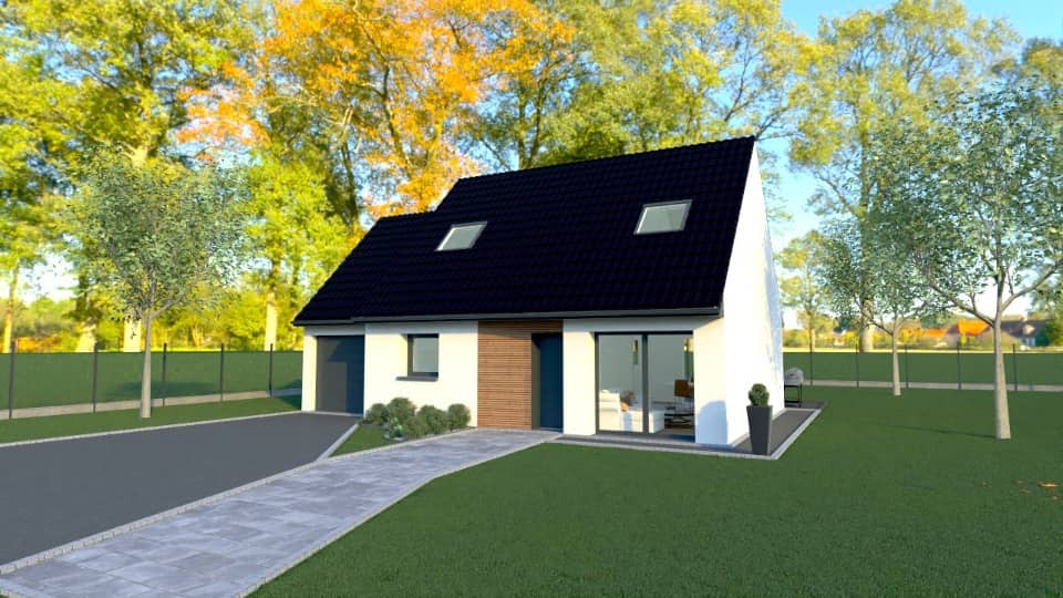 Maison neuve - Terrain à bâtir  () à Camphin-en-Carembault (59), prix 311 000 €