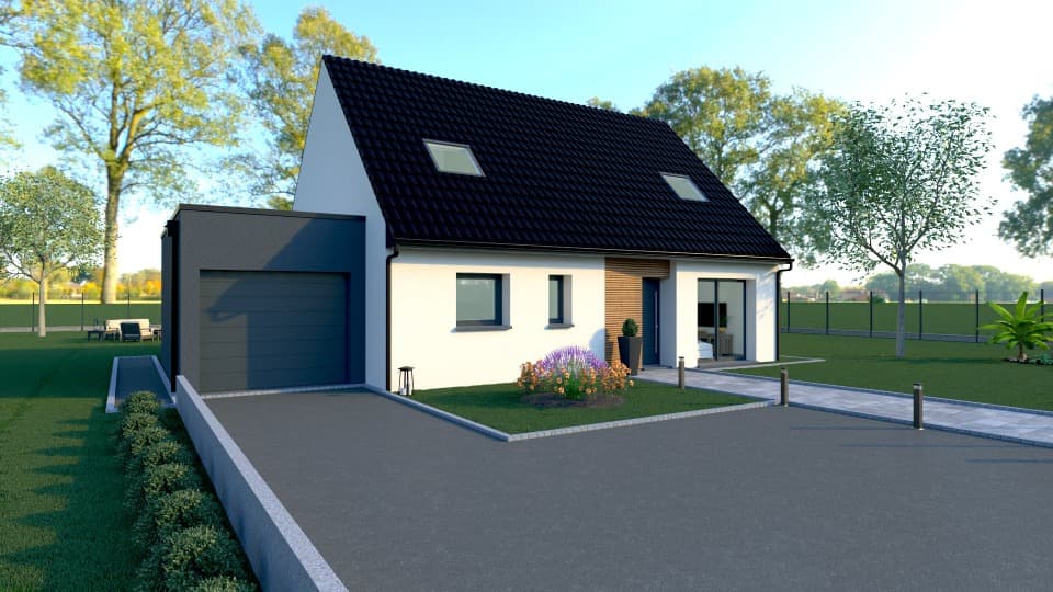 Maison neuve - Terrain à bâtir () à Templeuve (59), prix 378 000 €