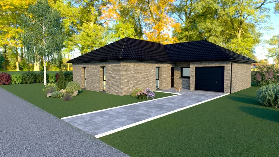 Maison neuve - Terrain à bâtir () à Estaires (59), prix 370 000 €