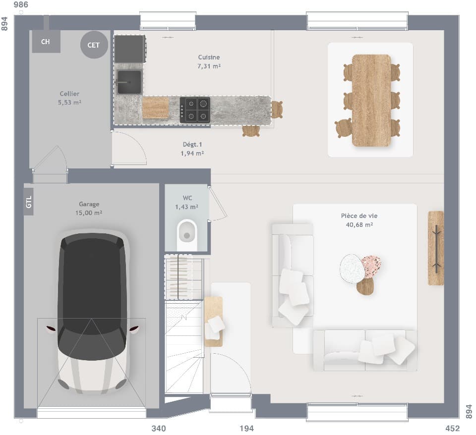 Maison neuve - Terrain à bâtir () à Billy-Berclau (62), prix 248 000 €