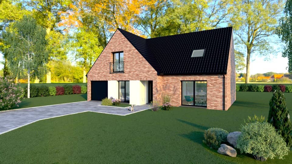 Maison neuve - Terrain à bâtir () à Steenwerck, prix 389 000 €