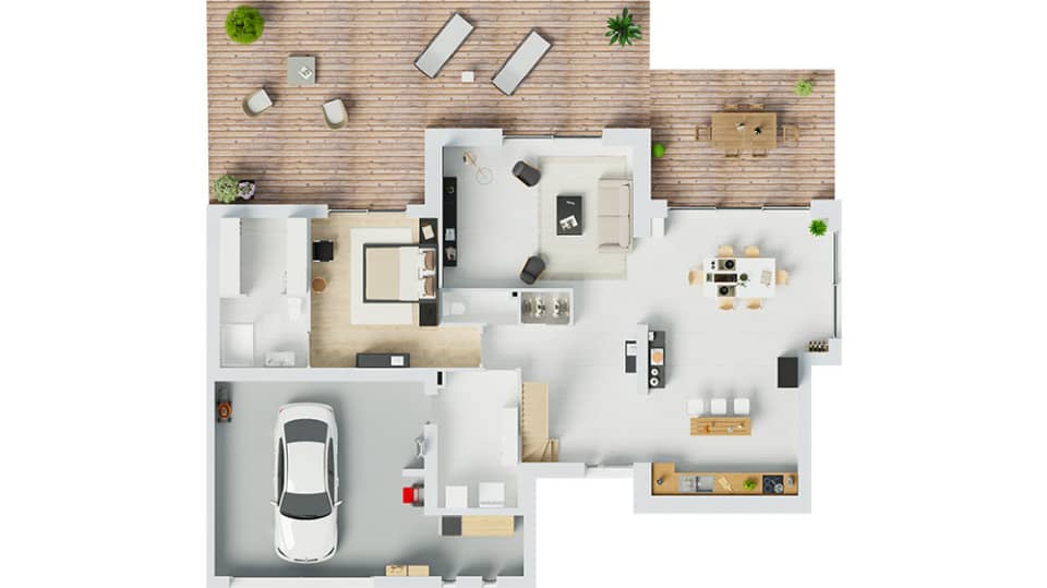 Maison neuve - Terrain à bâtir  () à Mérignies (59), prix 640 000 €