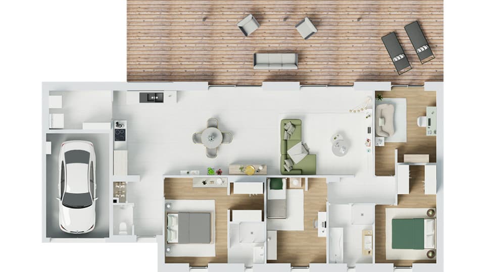 Maison neuve - Terrain à bâtir () à Faumont (59), prix 336 000 €