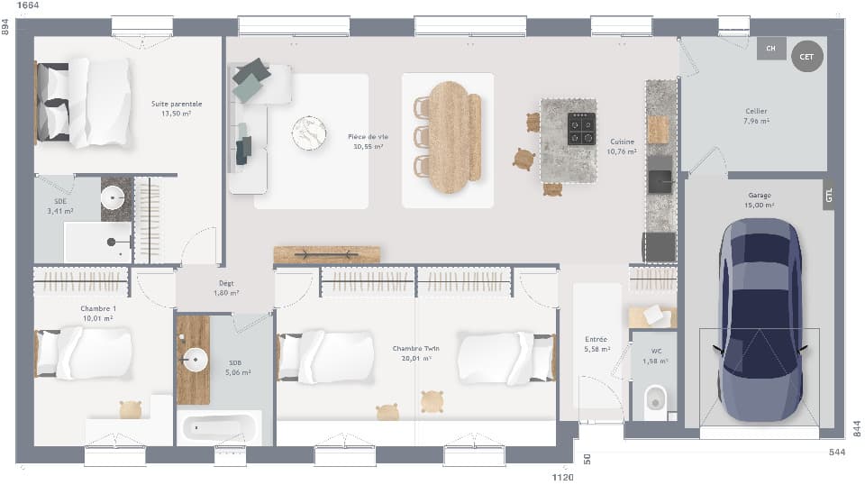 Maison neuve - Terrain à bâtir () à Estaires (59), prix 325 000 €