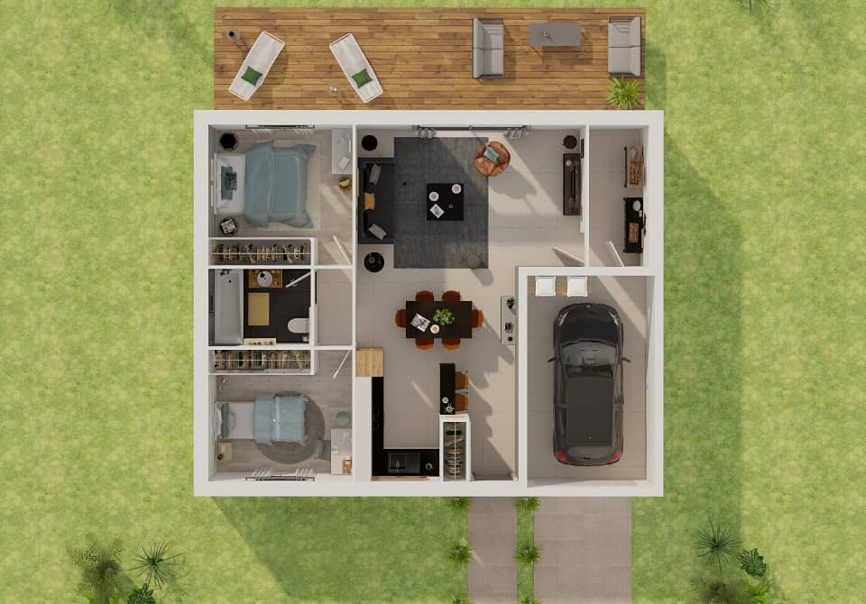 Maison neuve - Terrain à bâtir () à Avelin, prix 327 000 €