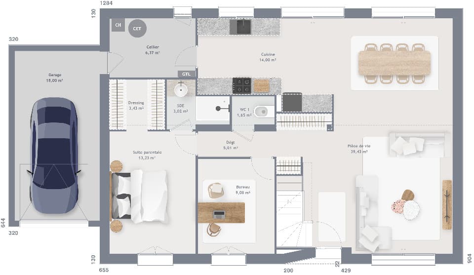 Maison neuve - Terrain à bâtir () à Wambrechies (59), prix 535 000 €
