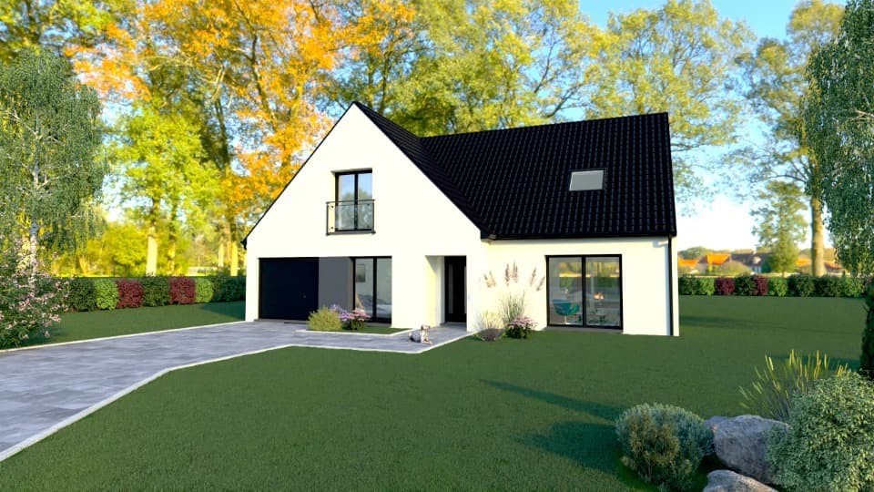 Maison neuve - Terrain à bâtir () à Wambrechies (59), prix 531 000 €