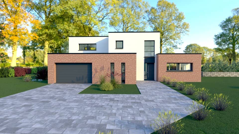 Maison neuve - Terrain à bâtir  () à Wambrechies (59), prix 704 000 €