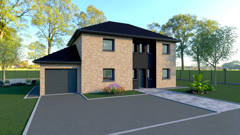 Maison neuve - Terrain à bâtir () à Tourmignies (59), prix 409 000 €
