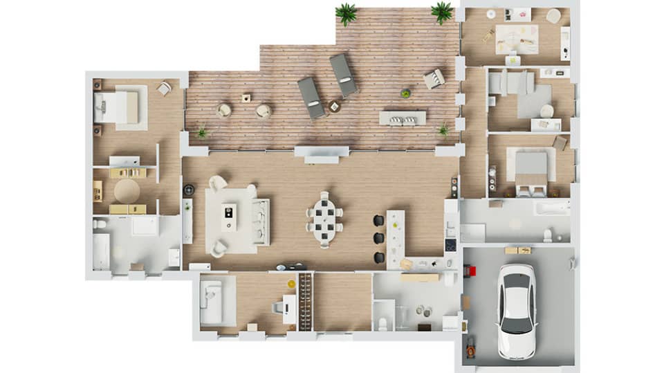 Maison neuve - Terrain à bâtir () à Mérignies, prix 551 000 €