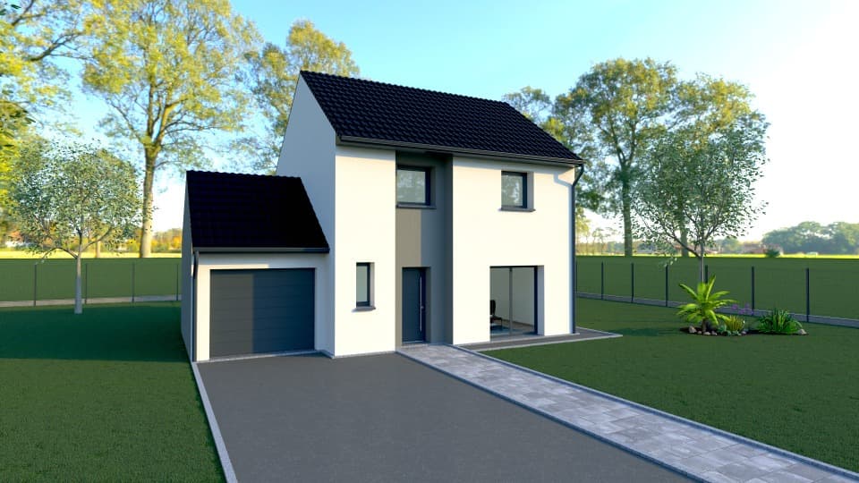 Maison neuve - Terrain à bâtir () à Oignies (62), prix 225 000 €