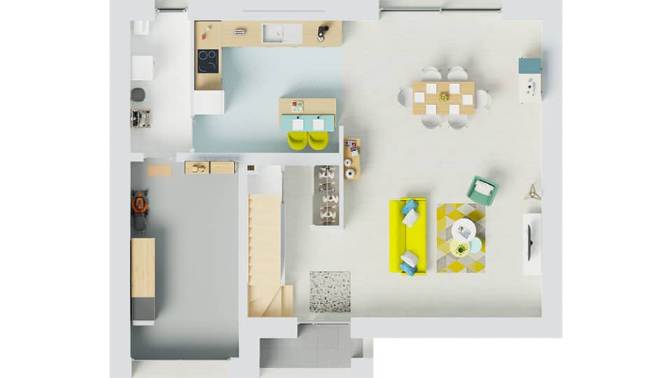Maison neuve - Terrain à bâtir  () à Ostricourt (59), prix 335 000 €