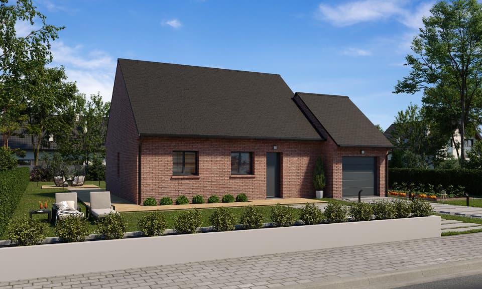 Maison neuve - Terrain à bâtir () à Bersée (59), prix 315 000 €