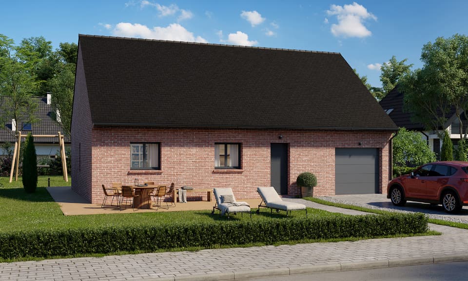 Maison neuve - Terrain à bâtir () à Bersée (59), prix 314 000 €