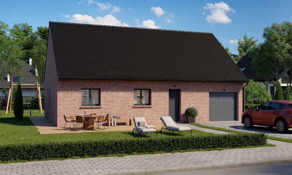 Maison neuve - Terrain à bâtir  () à Bersée (59), prix 313 000 €