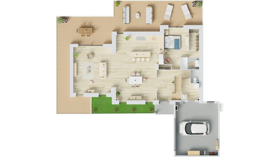Maison neuve - Terrain à bâtir () à Gruson (59), prix 670 499 €