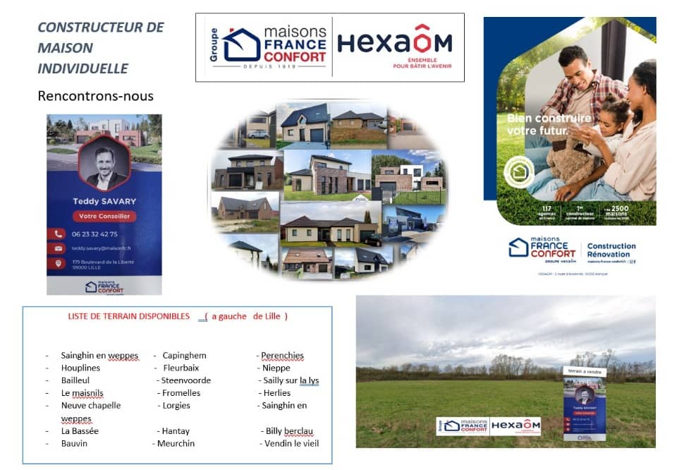 Terrain - Terrain à bâtir () à Santes (59), prix 220 000 €