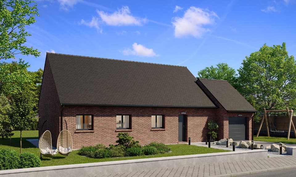 Maison neuve - Terrain à bâtir Bachy (59830) à Bachy (59), prix 254 621 €