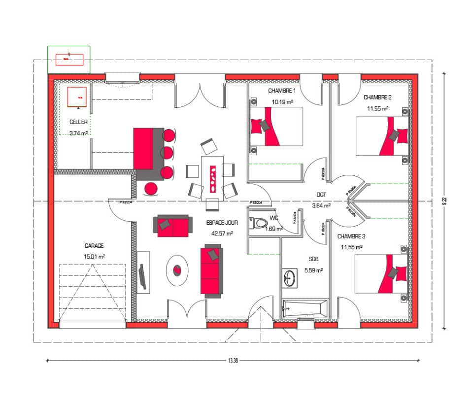 Maison neuve - Terrain à bâtir Urcuit (64990) à Urcuit (64), prix 375 000 €