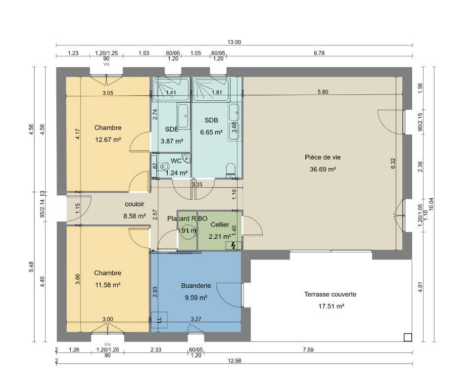 Maison neuve - Terrain à bâtir Le Thoronet (83340) à Le Thoronet (83), prix 329 000 €