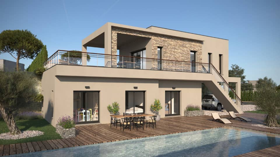 Maison neuve - Terrain à bâtir Roquebrune-sur-Argens (83520) à Roquebrune-sur-Argens (83), prix 625 000 €
