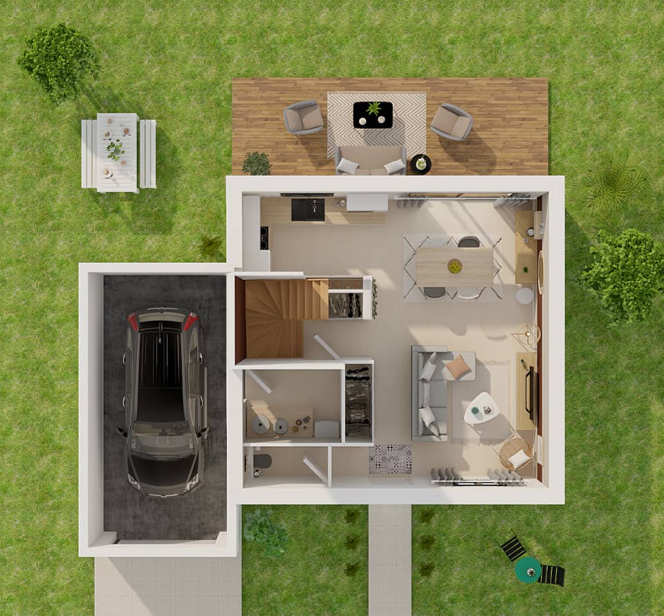 Maison neuve - Terrain à bâtir Ballancourt-sur-Essonne (91610) à Ballancourt-sur-Essonne, prix 254 958 €