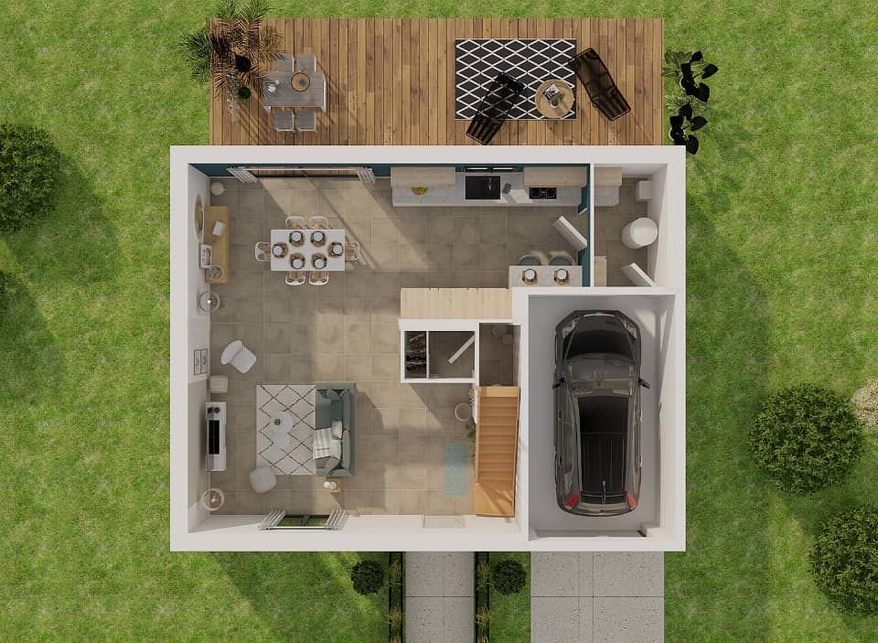 Maison neuve - Terrain à bâtir Moret-Loing-et-Orvanne (77250) à Moret-Loing-et-Orvanne, prix 276 834 €