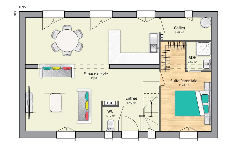 Maison neuve - Terrain à bâtir Arpajon (91290) à Arpajon (91), prix 311 512 €