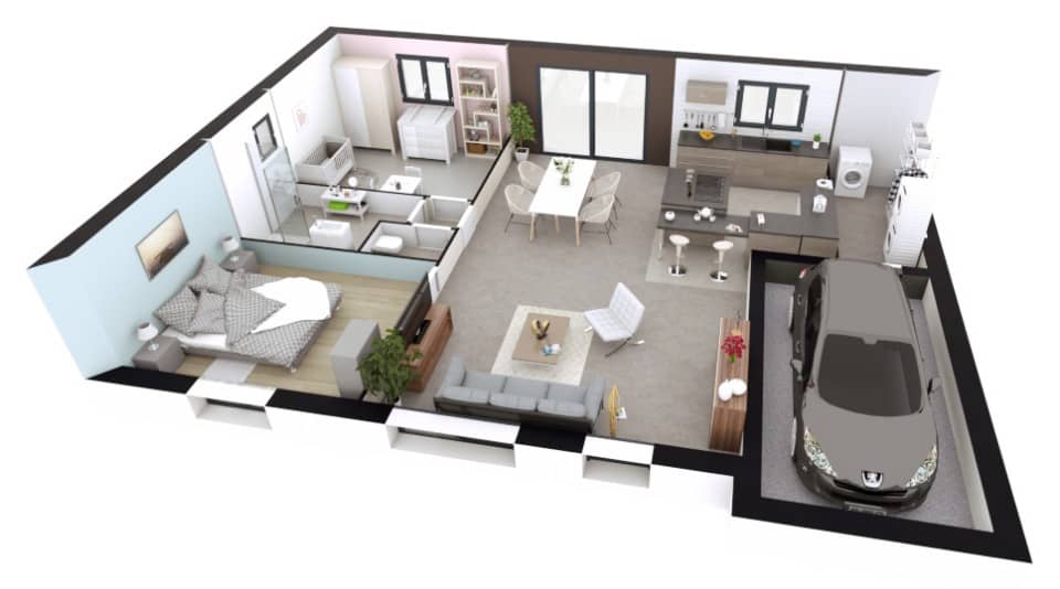 Maison neuve - Terrain à bâtir La Chaussée (76590) à La Chaussée (76), prix 169 583 €