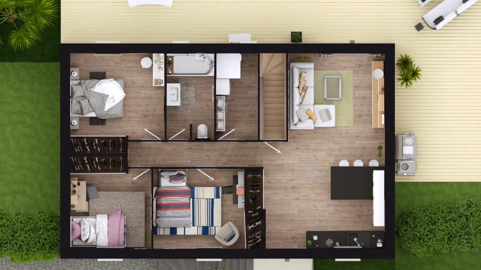 Maison neuve - Terrain à bâtir Mesnières-en-Bray (76270) à Mesnières-en-Bray (76), prix 198 000 €