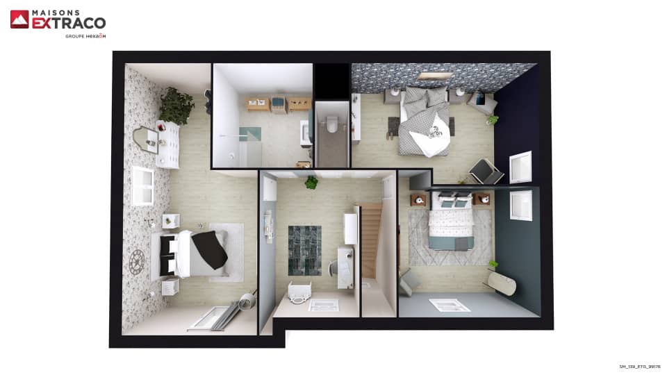 Maison neuve - Terrain à bâtir Le Bois-Robert (76590) à Le Bois-Robert (76), prix 347 500 €