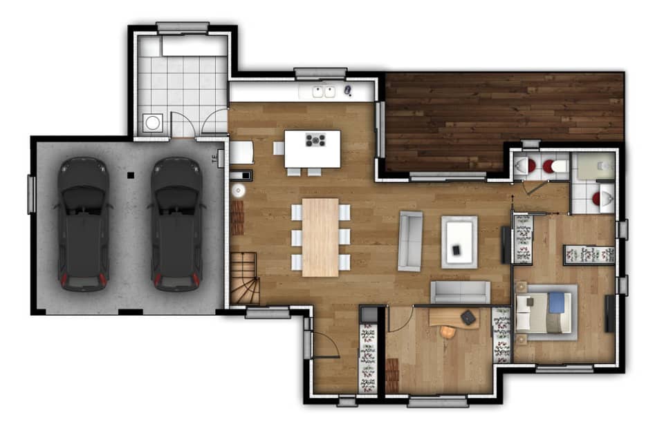 Maison neuve - Terrain à bâtir Le Bois-Robert (76590) à Le Bois-Robert (76), prix 345 200 €