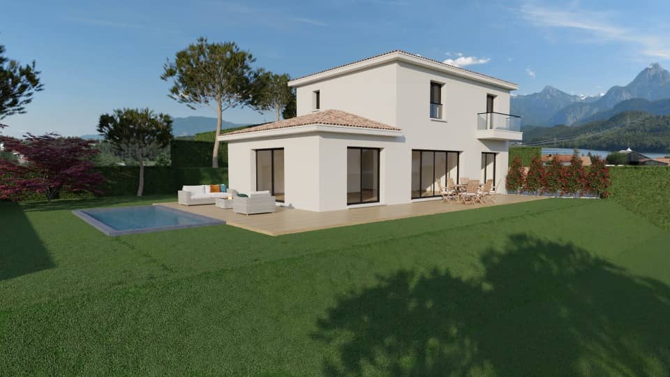 Maison neuve - Terrain à bâtir La Colle-sur-Loup (06480) à La Colle-sur-Loup (64), prix 795 000 €
