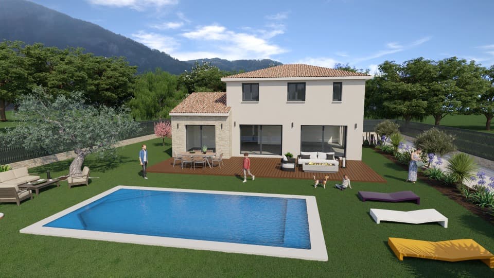 Maison neuve - Terrain à bâtir Peymeinade (06530) à Peymeinade (65), prix 549 000 €