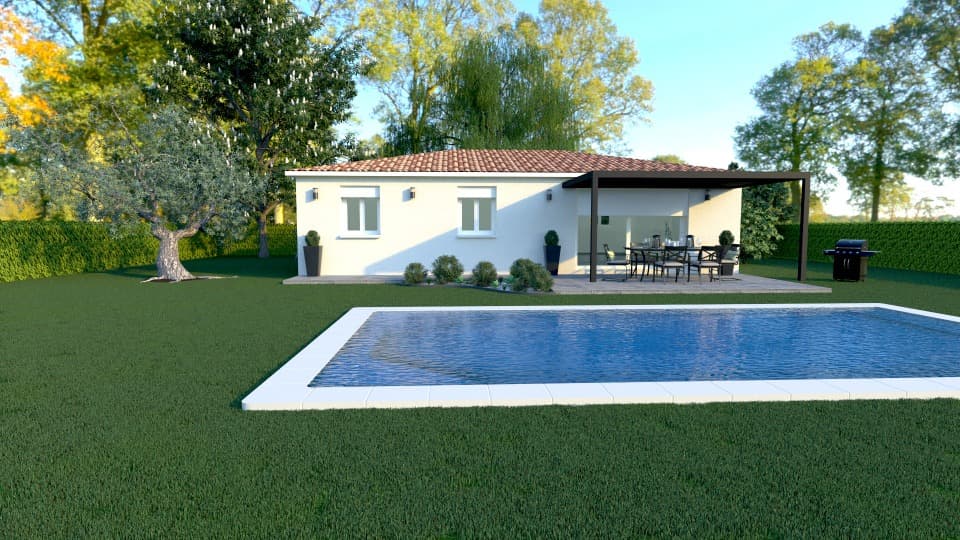 Maison neuve - Terrain à bâtir Levens (06670) à Levens (66), prix 390 000 €
