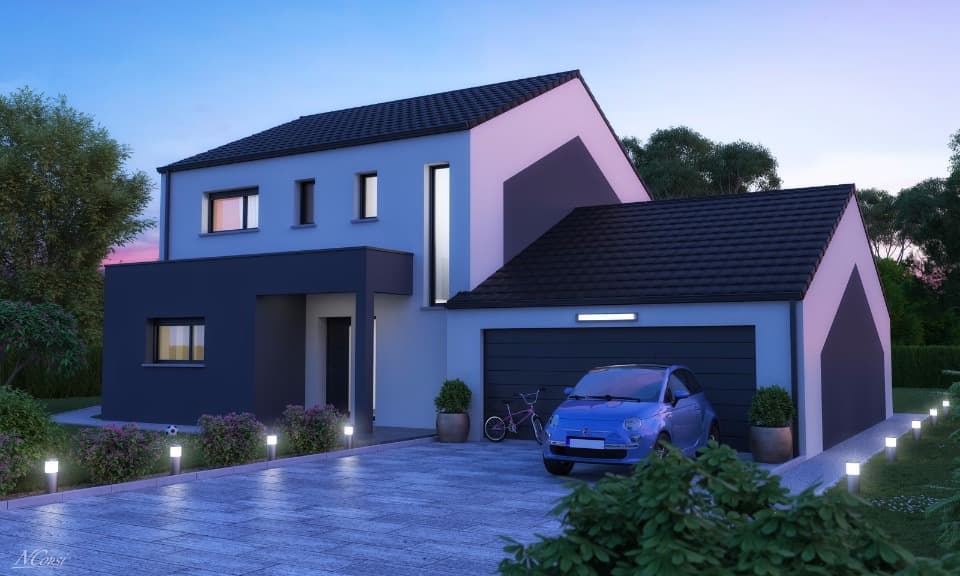 Maison neuve - Terrain à bâtir Peltre (57245) à Peltre (57), prix 439 000 €