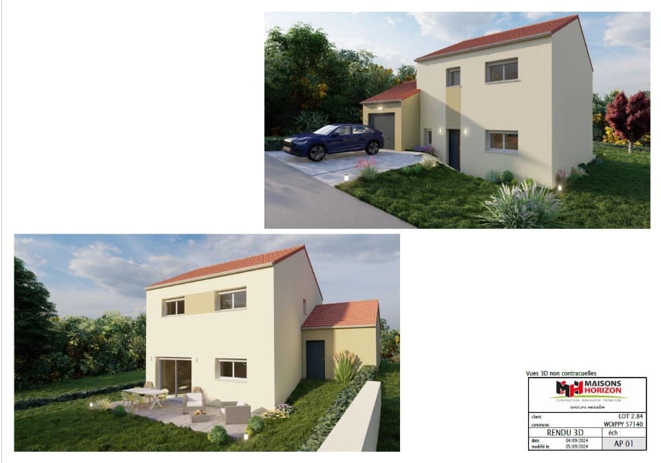 Maison neuve - Terrain à bâtir () à Woippy (57), prix 399 999 €