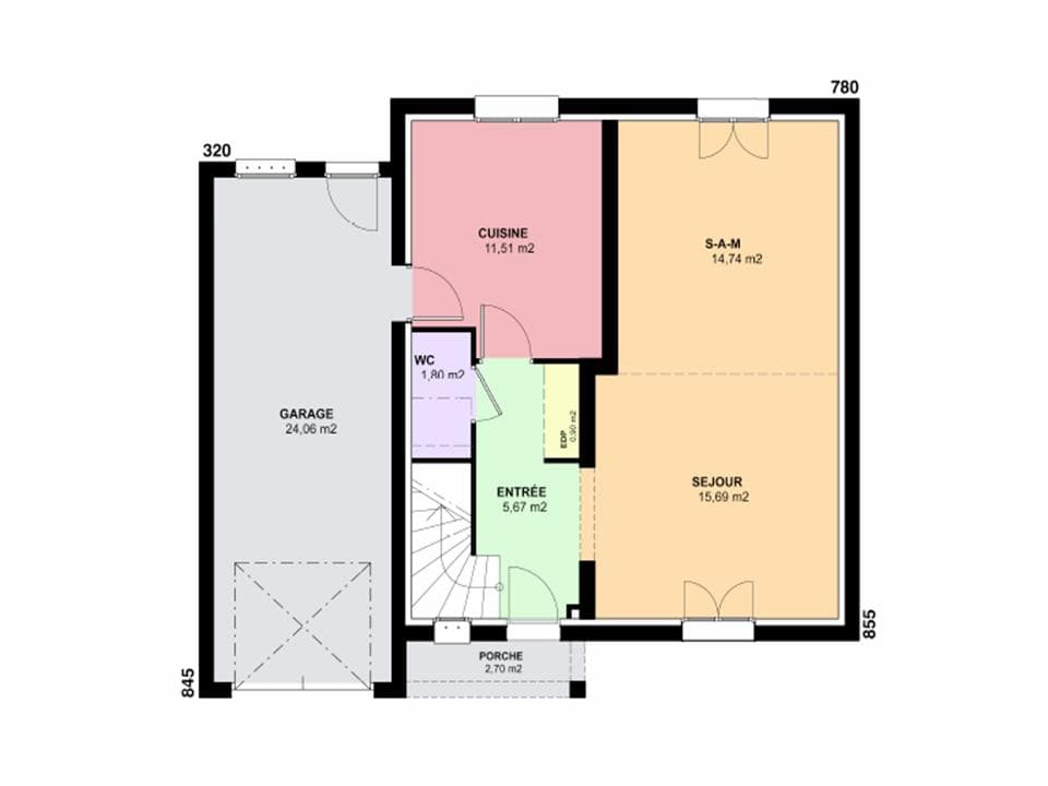 Maison neuve - Terrain à bâtir () à Luppy (57), prix 249 900 €