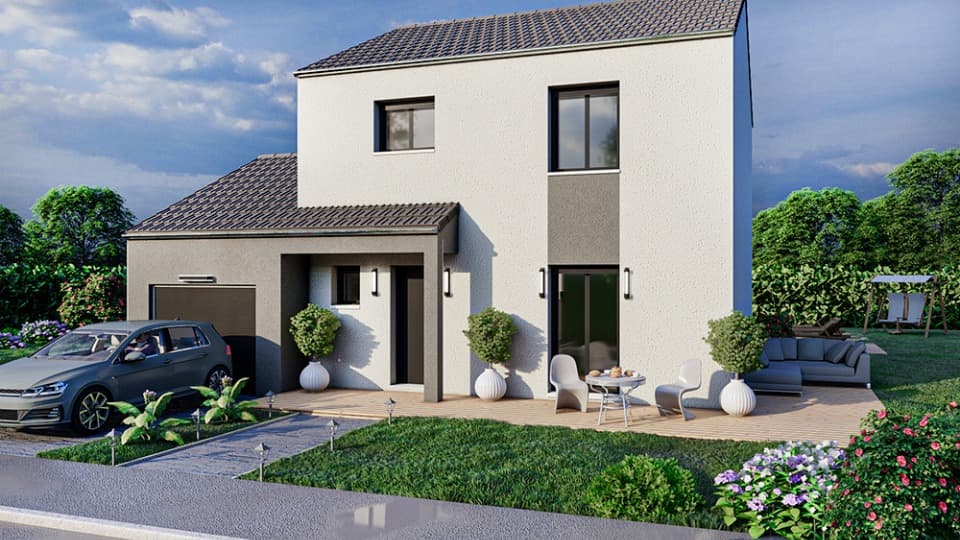 Maison neuve - Terrain à bâtir Herserange (54440) à Herserange (54), prix 289 000 €
