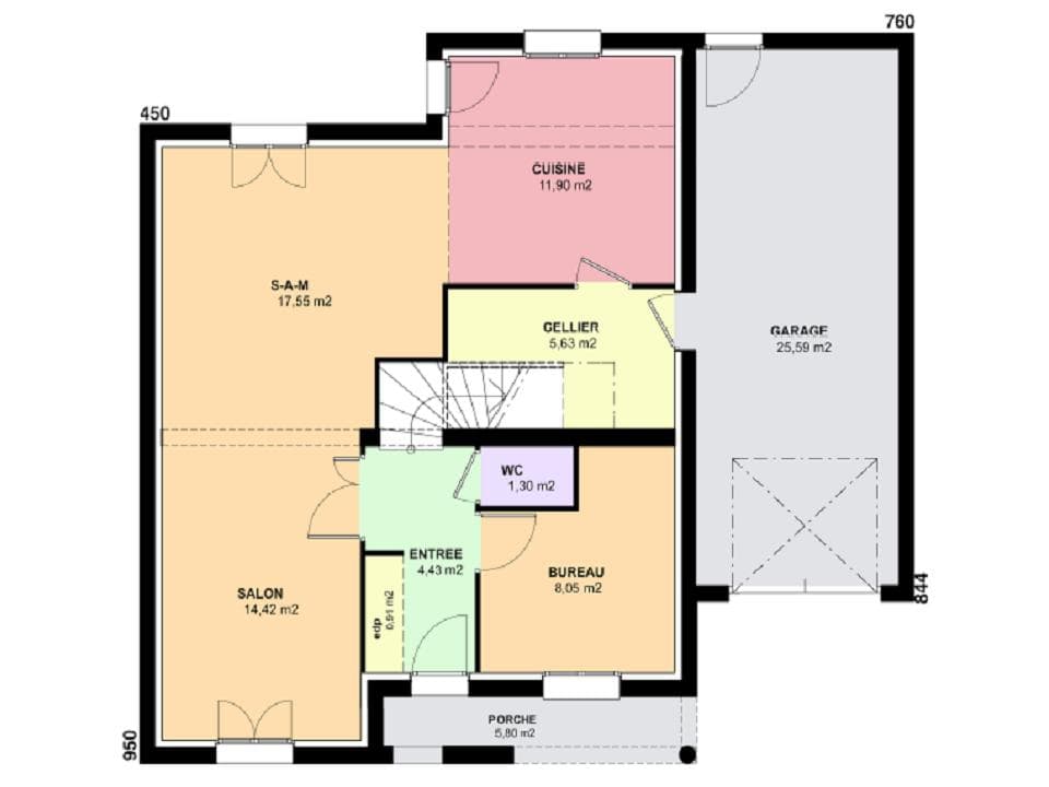 Maison neuve - Terrain à bâtir Mexy (54135) à Mexy (54), prix 429 000 €