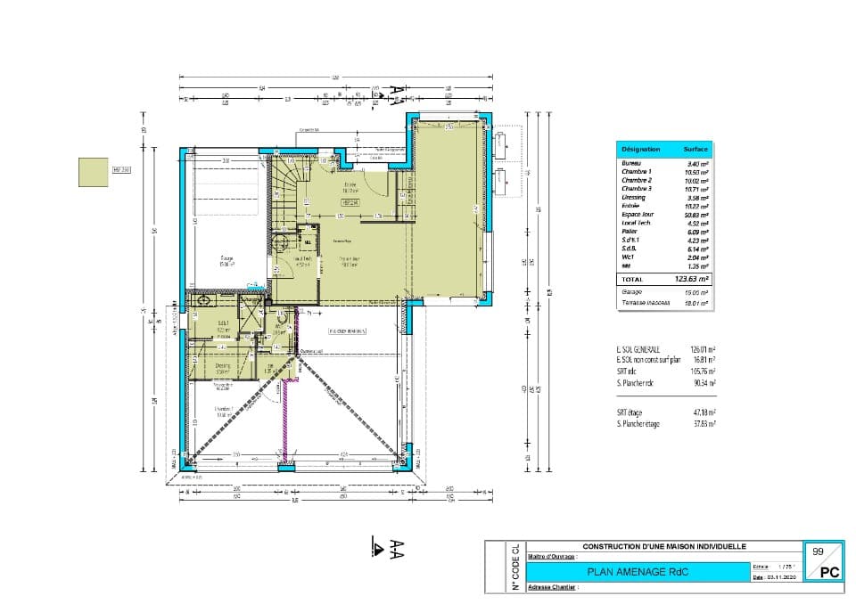 Maison neuve - Terrain à bâtir Artigues-près-Bordeaux (33370) à Artigues-près-Bordeaux (33), prix 520 000 €