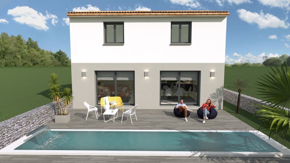 Maison neuve - Terrain à bâtir Cases-de-Pène (66600) à Cases-de-Pène (66), prix 334 000 €