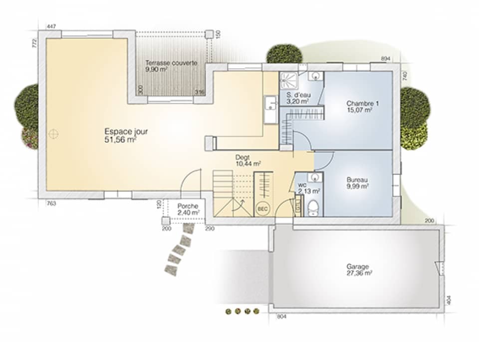 Maison neuve - Terrain à bâtir Castelnou (66300) à Castelnou (66), prix 519 000 €