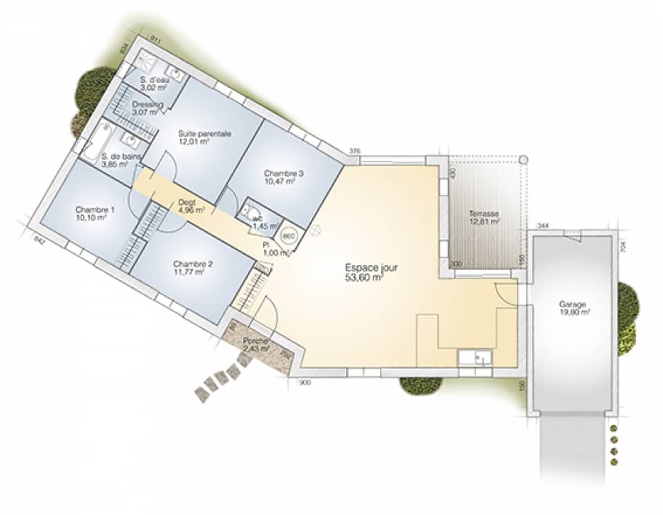 Maison neuve - Terrain à bâtir  () à Cessenon-sur-Orb (34), prix 299 000 €