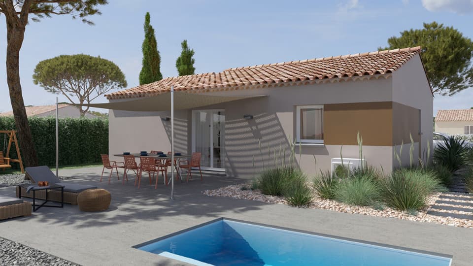 Maison neuve - Terrain à bâtir () à Alignan-du-Vent (34), prix 195 000 €
